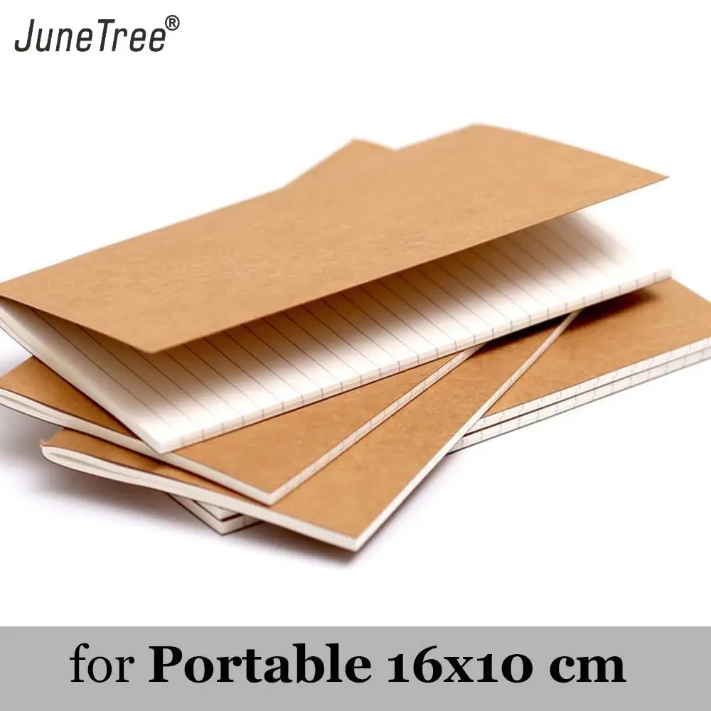 Travelers travel diary notebook notepad handy type cowhide white blank paper replacement inner paper refill Cowhide Planners