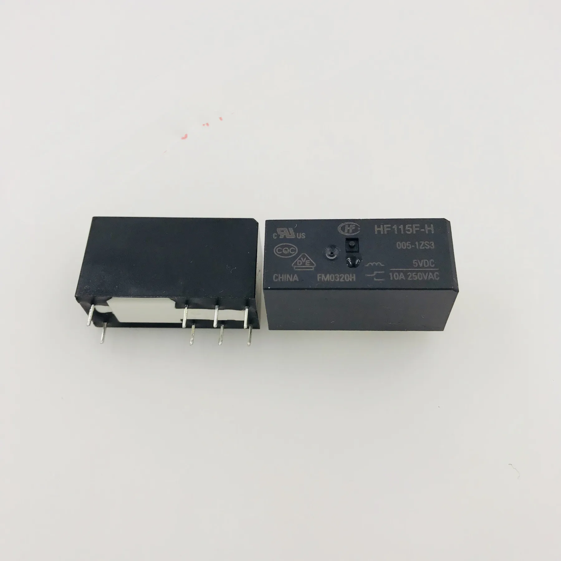 

HF115F-H-005-1ZS3 5VDC 8pin 10A 250VAC relays