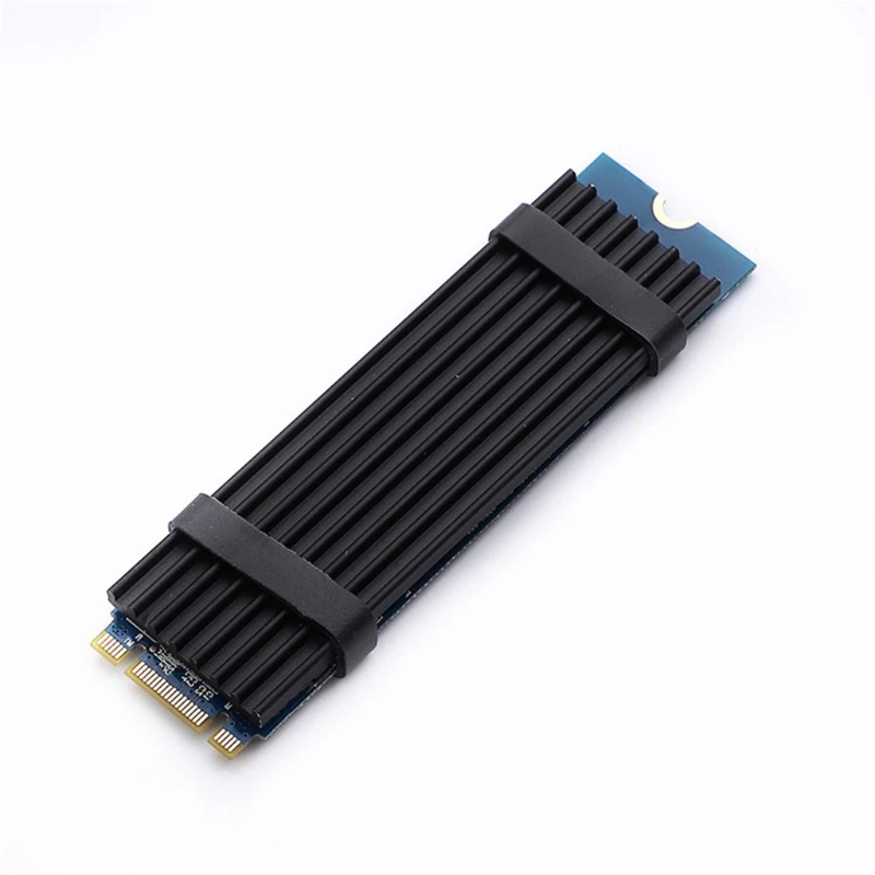 Aluminum M.2 2280 SSD Heatsink Cooler Solid State Hard Drive Radiator M2 NVME Thermal Cooling Pad 70x22x3mm 24BB