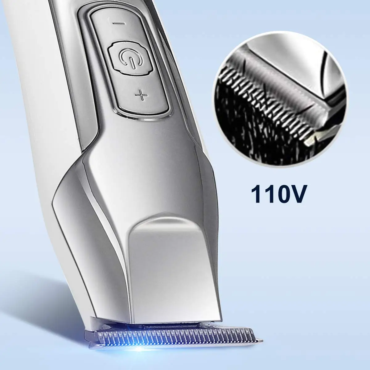 KM-5027 Professional ที่ตัดขนไฟฟ้าชาย Trimmer ผมชาร์จเครื่องตัดจอ LCD น้ำมันหัว Trimmer