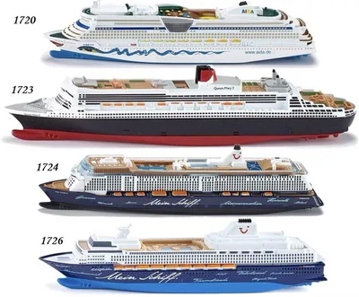 Cruise Ship Tourist Ship Simulation Alloy Model 1:1400 Queen Mary Luxury Cruise Ship Model