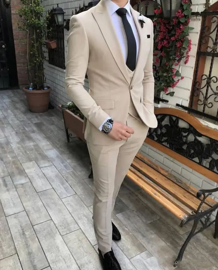 Esmoquin de boda azul real para hombre, traje de novio de moda, ajuste clásico, solapa con visera, trajes de cena para fiesta de graduación (chaqueta + chaleco + Pantalones)