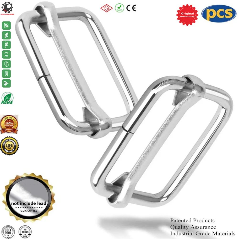 

Bar Slide Strap Adjuster Metal Rectangle Adjuster Triglides Slides Buckle,Roller Pin Buckles Slider Strap,Belt Bags DIY Accessor