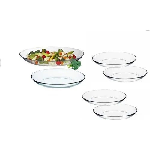 Pasabahce Invitation Oval Service Kayak Plate Set 6'lı Set