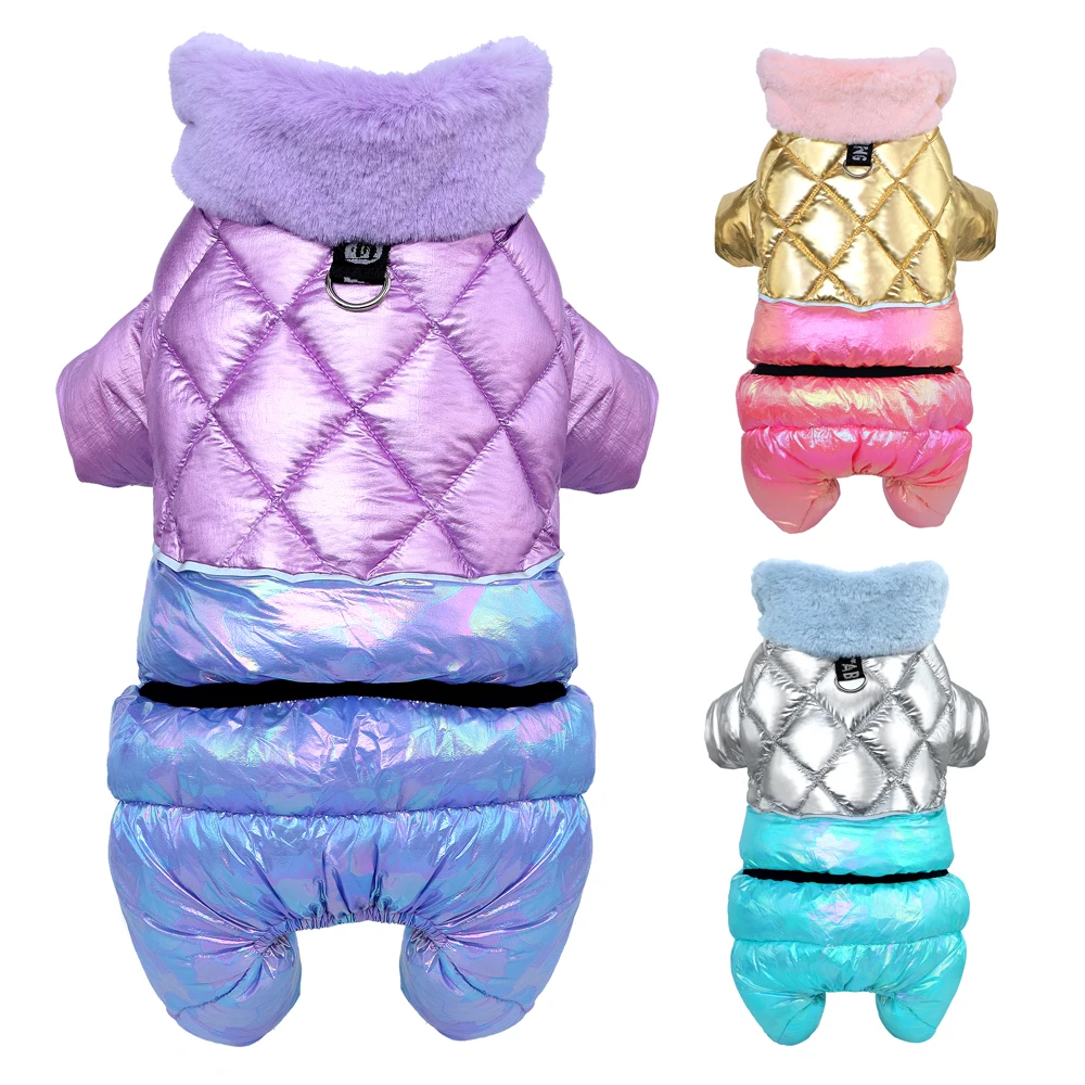 

Thick Warm Pet Clothes Waterproof Winter Dog Coat Jumpsuit Pet Jacket Clothing Puppy Dog Clothes For Chihuahua French Bulldog