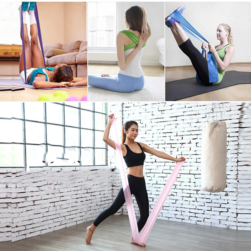 2019 Hot Yoga Tension Band Fitness Equipment Training Resistance Bands Rubber Yoga Fitness Tension Loops Sport Training Equipmen