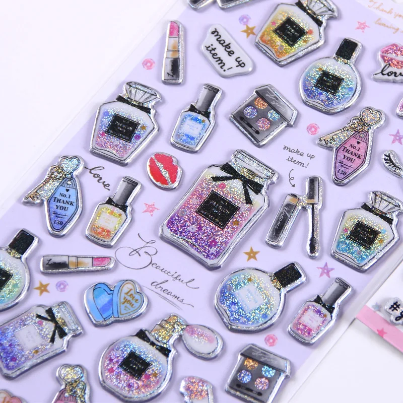 Laser Love Sweet Candy Cartoon Decorative Stationery Stickers Scrapbooking DIY Diary Album Stick Label