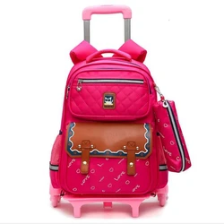 School trolley bags kids wheeled backpack for school bag with wheels Children travel trolley bags School Rolling backpack Bags