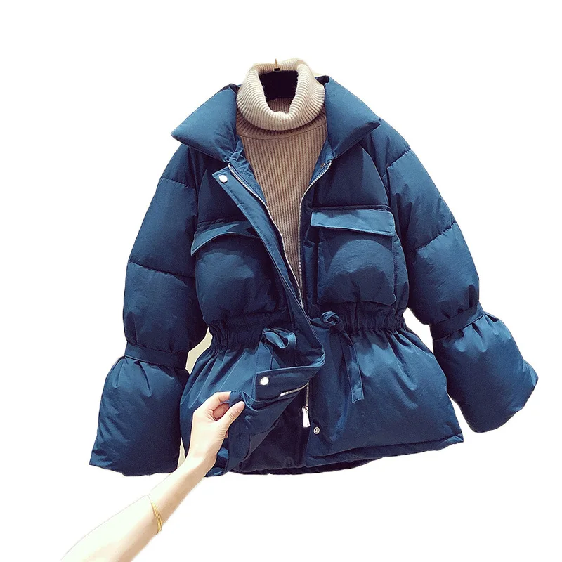 2023 moda donna giacca Baggy Bread Suit cappotti invernali piumino di cotone impermeabile antivento fasciatura Outdoor Sporting Short parka