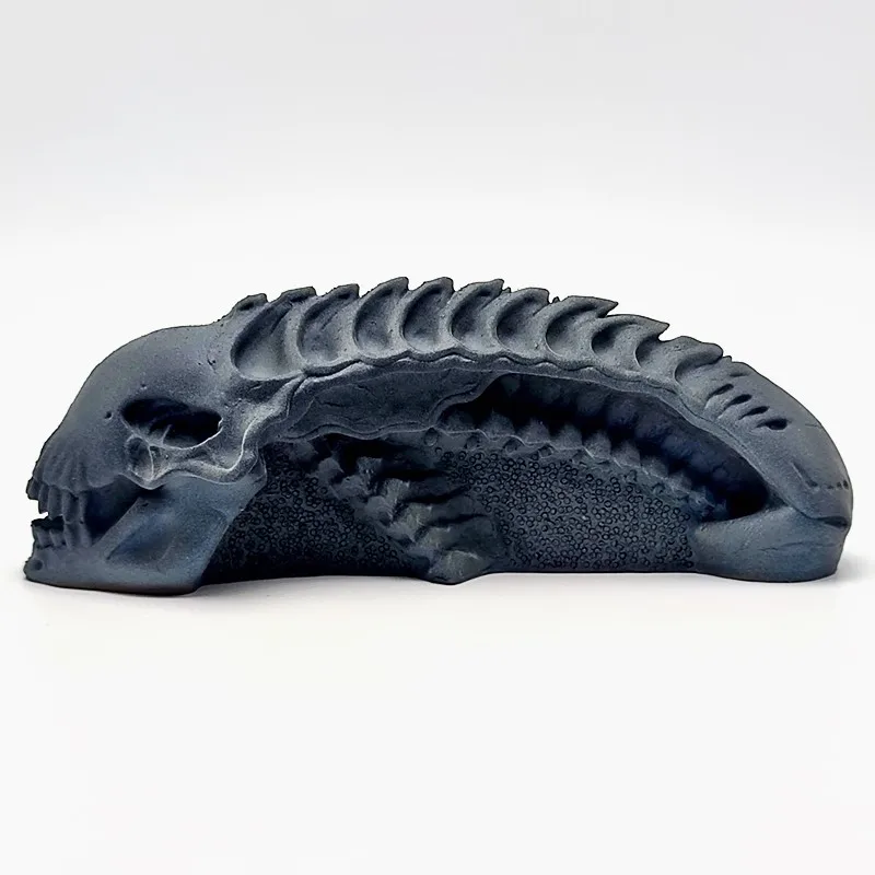 3d alien monster skull silicone mold suitable for diy candle resin plaster model kitchen making chocolate cake tool