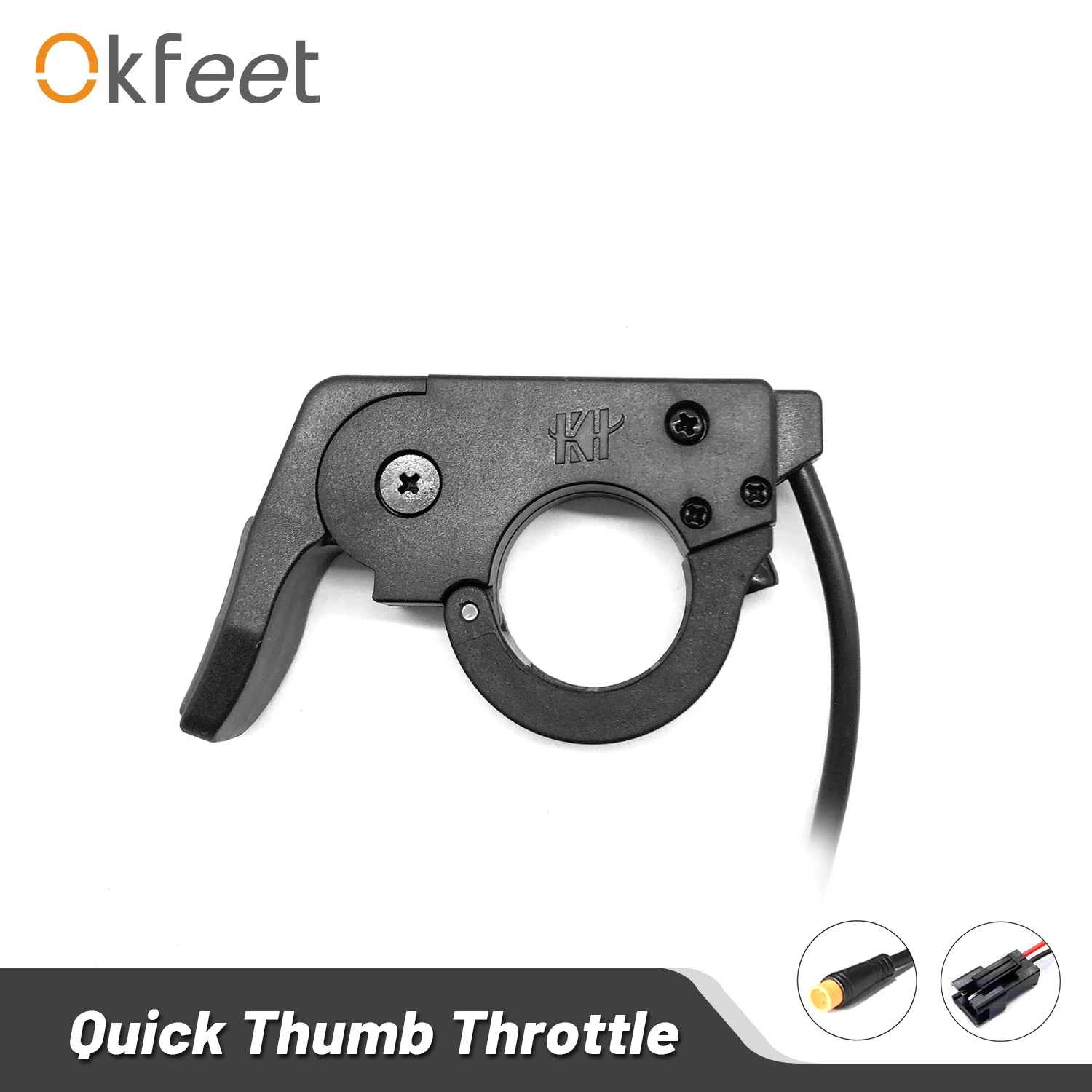 

Okfeet Quick Throttle Electric Scooter Bike Thumb Throttle Accelerator for Ebike Bicycle Conversion Kit