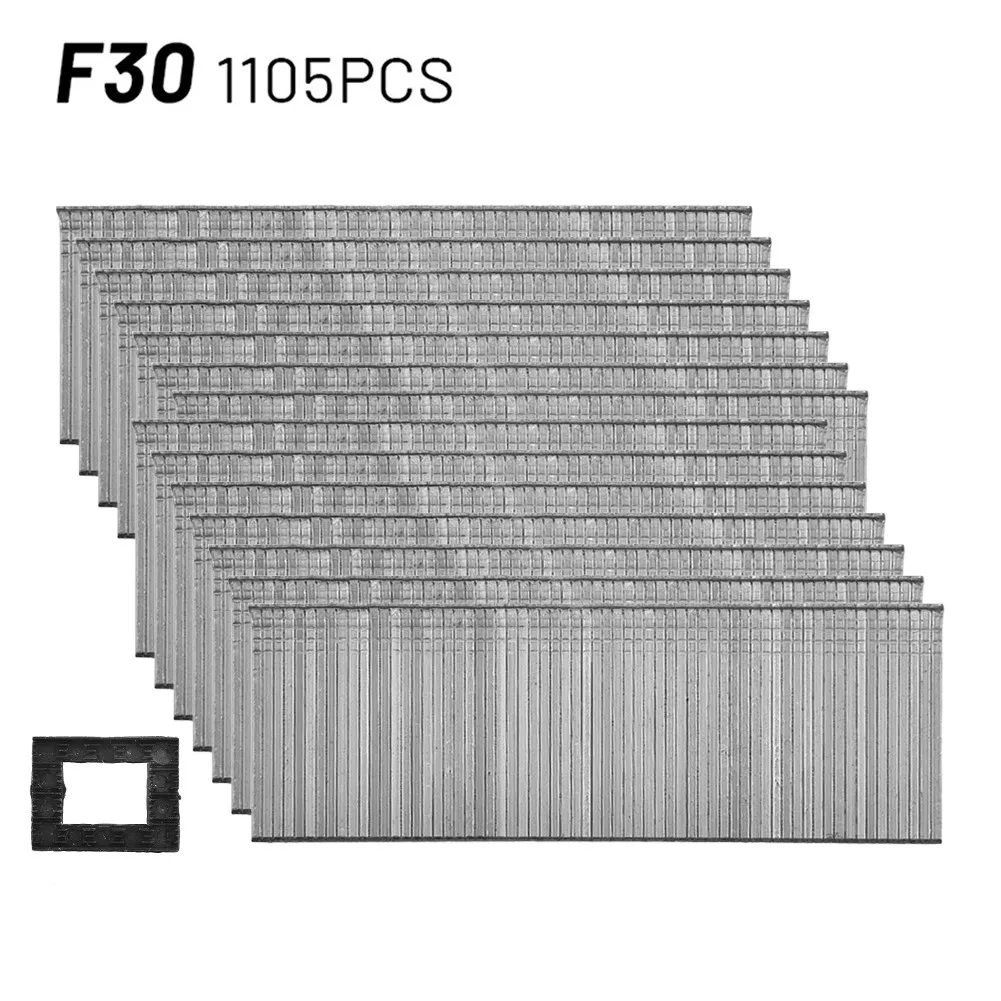 Imagem -02 - Rechte Rij Gás Reto Brad Unhas Pistola de ar Meubels Multifuncionais Meubels Prego F10 F15 F20 F25 F30 Niet Vast 1105 Pcs