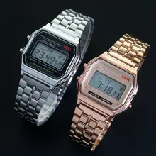 Digital Rose Gold Silver Watch #3