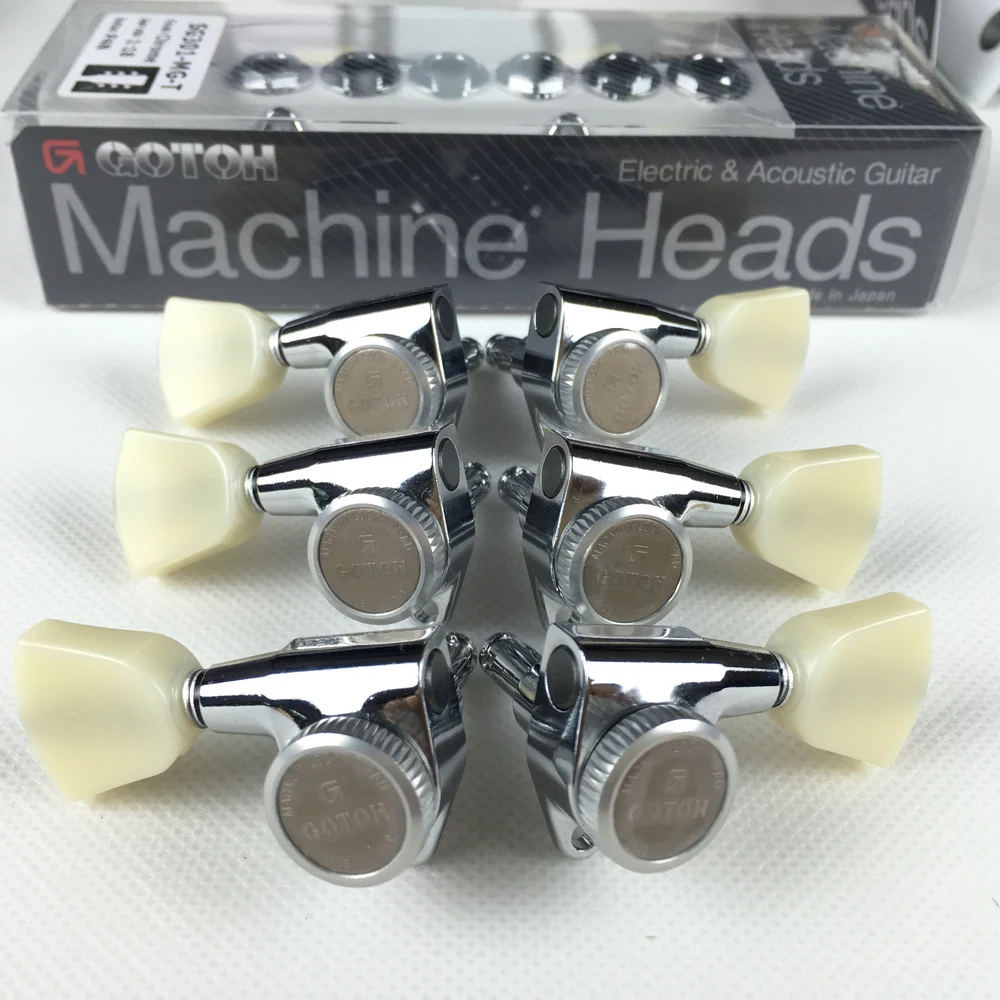 Original GOTOH SG301 MG-T Electric Guitar Locking Machine Heads Tuners ( Chrome Black Gold Silver ) Tuning Peg MADE IN JAPAN