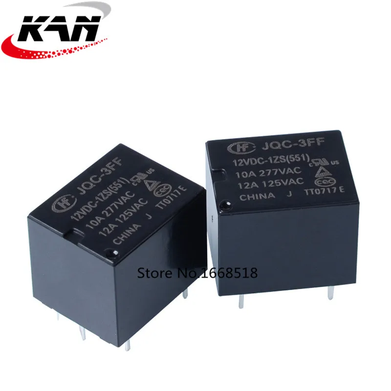 new and original HF relay HF JQC-3FF 05VDC-1ZS 12VDC-1ZS 24VDC-1ZS (551) 5v 12v 24v T73 10A HF relay