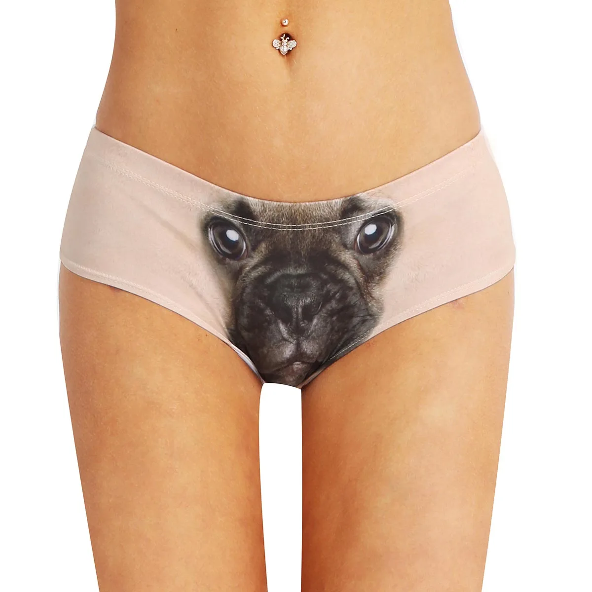 Womens Underwear Funny Panties Valentines Gift Ideas Naughty 3D Printed Animal Tail Briefs