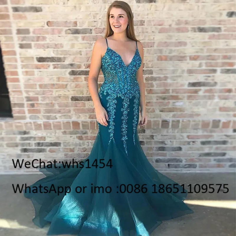 Elegant Burgundy Tulle Prom Dresses 2023 Sexy V Neck African Women Long Evening Dresses Formal Mermaid Robe De Soire