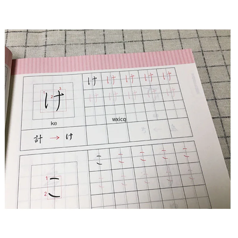 Student Japanese Copybook Japanese Syllabary Copybook Entry Zero-based Beginner Self-learning Vocabulary Calligraphy Book School