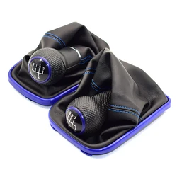 12mm 1999-2004 폭스 바겐 폭스 바겐 골프 4 IV MK4 GTI R32 Bora Jetta 5 속도 6 속도 블루 기어 시프트 노브 시프터 Gaitor Boo
