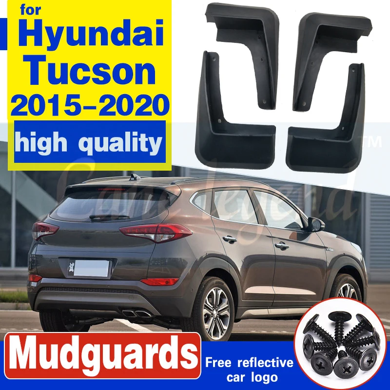 

Set Molded Mud Flaps For Hyundai Tucson 2015 - 2020 Mudflap Splash Guards Mudguard Fender Front Rear 2017