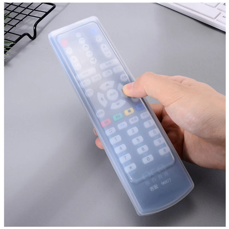 Silicone Storage Bags TV Remote Control Dust Cover Protective Holder Organizer Home transparent Accessory