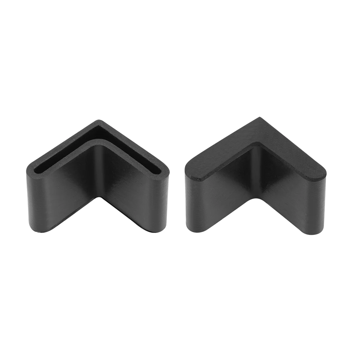 Uxcell 8-24pcs Rubber Furniture Covers Angle Caps L Shaped 24x24x3/29x29x4/34x34x3/38x38x3/50x50x4mm Hole Table Chair Legs