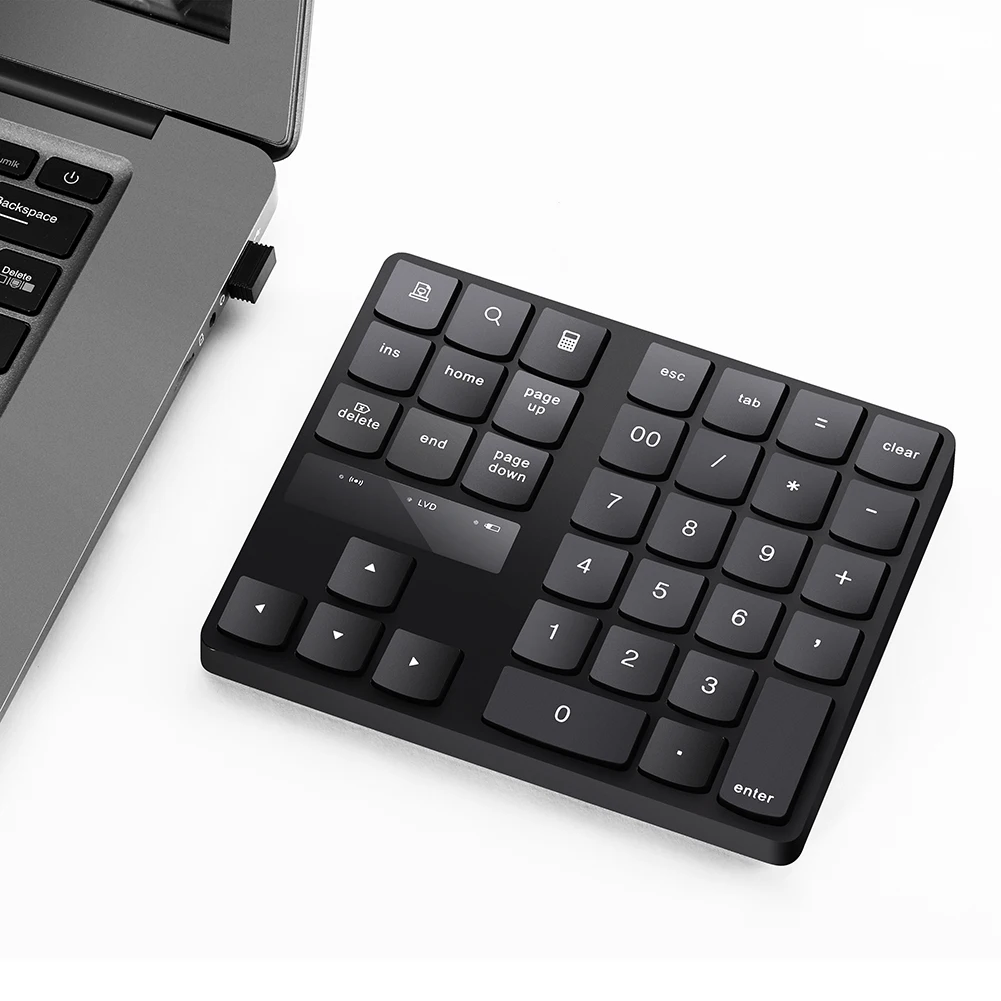 2020  Wireless Double Number Pad Rechargeable Keypad for Laptop PC Chatpad Numeric keypad Hot Sale