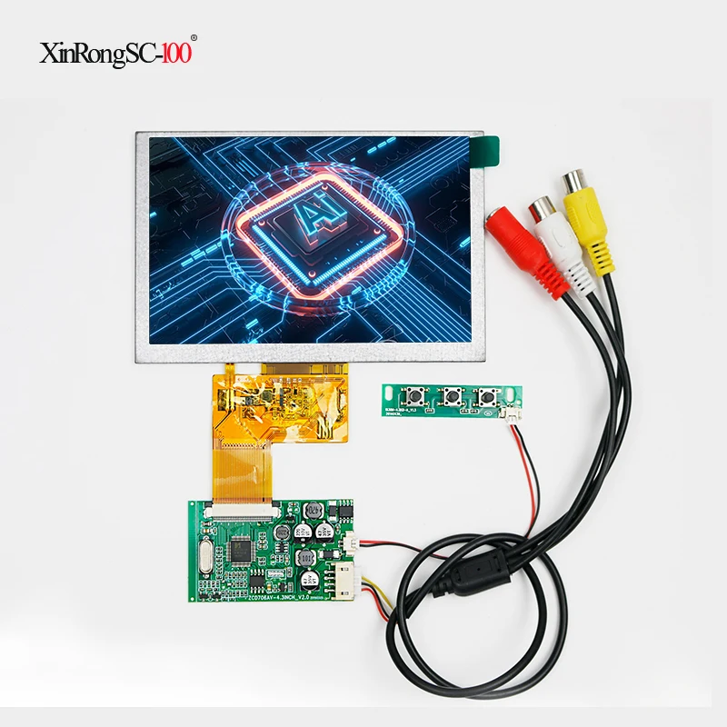 

5 inch AT050TN43 TFT LCD display 800(RGB)*480 resolution standard prodcut AV Driver Board Projection monitoring car navigation