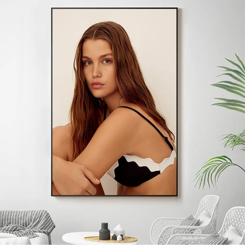 

Silk Cloth Wall Poster Luna Bijl Sexy Model Star Art Home Decoration Gift