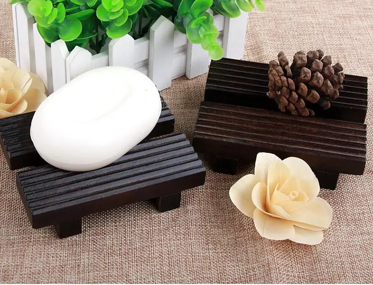 

Eco-friendly Bamboo Soap Dish Wooden Soap Tray Holder Storage Box Soap Rack Plate Box Container Bathroom Accessories SN2993