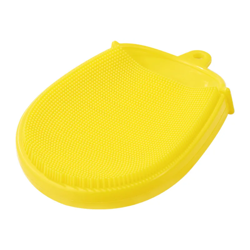 Soft Silicone Baby Shower Bath Brush Massage Glove Wash Pad Face Exfoliating Blackhead Facial Clean Shampoo Brush Bath Flower