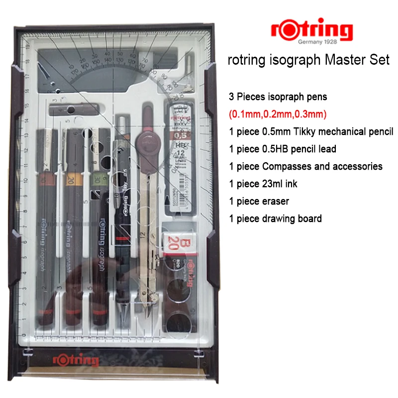 rOtring Master  Isograph pen Set  drawing design Pen