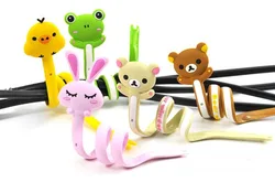 Animal Winder Cable Headphone Earphone Wraps Wire Long Organizer Durable Plastic Cord Holder