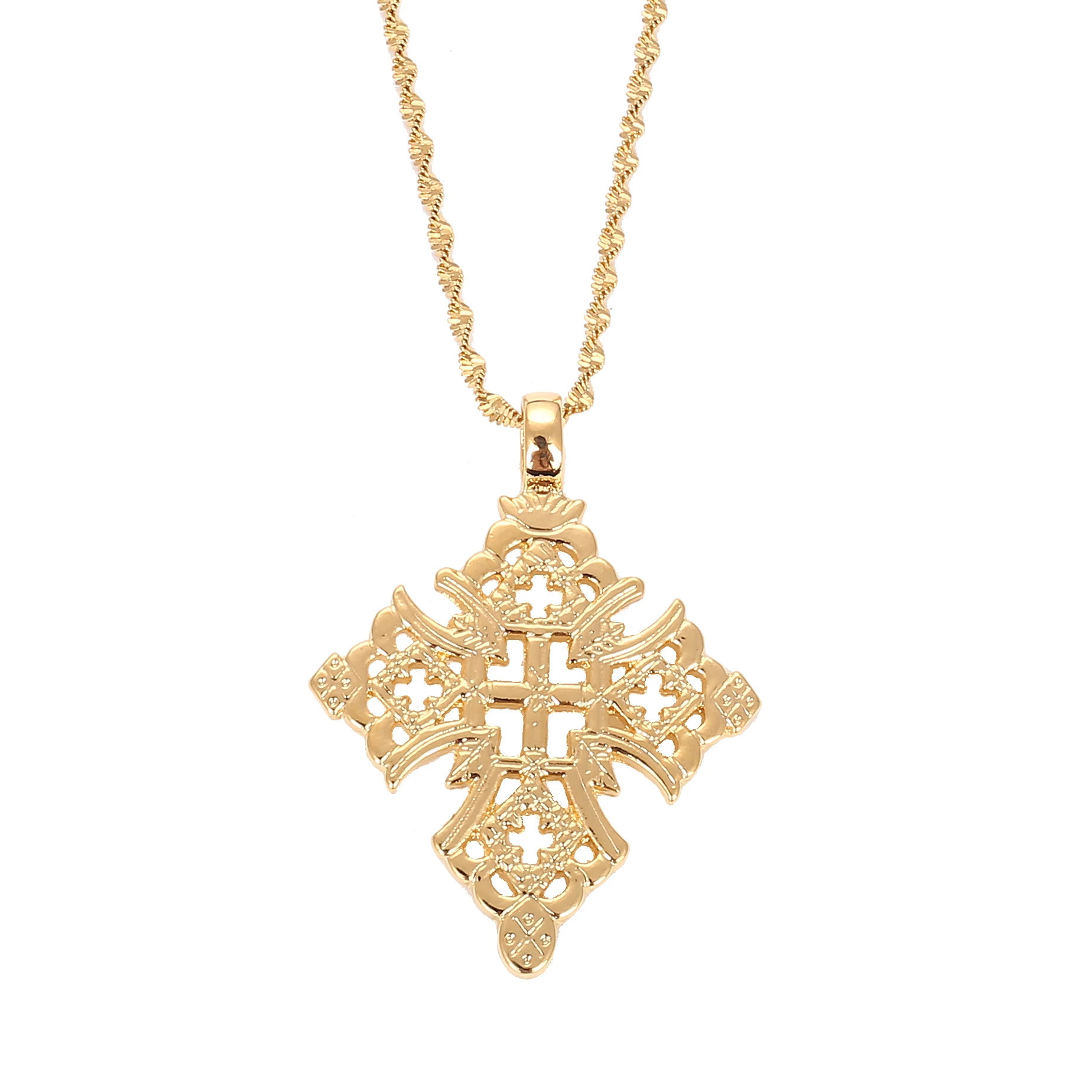 Ethiopian Coptic Cross Pendant African Abyssinian Ethiopia Orthodox Christian Pendant Jewelry