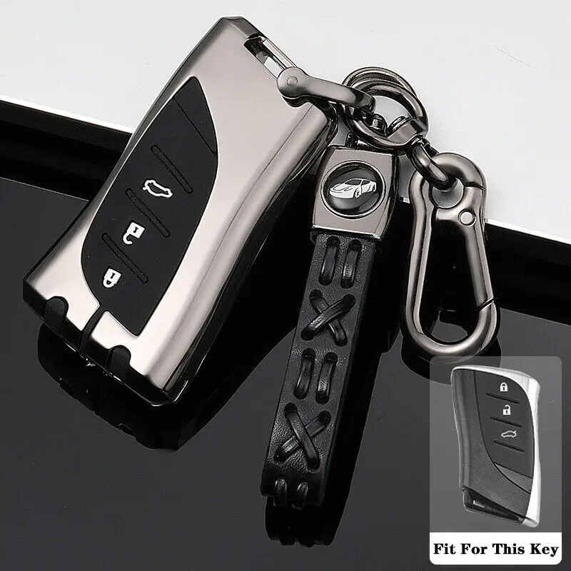 Zinc Alloy Metal Car Key Fob Case Cover For Lexus UX200 LS500 F Sport Sedan LS500H LC500 LC500h ES300h ES350 2018 2019 2020