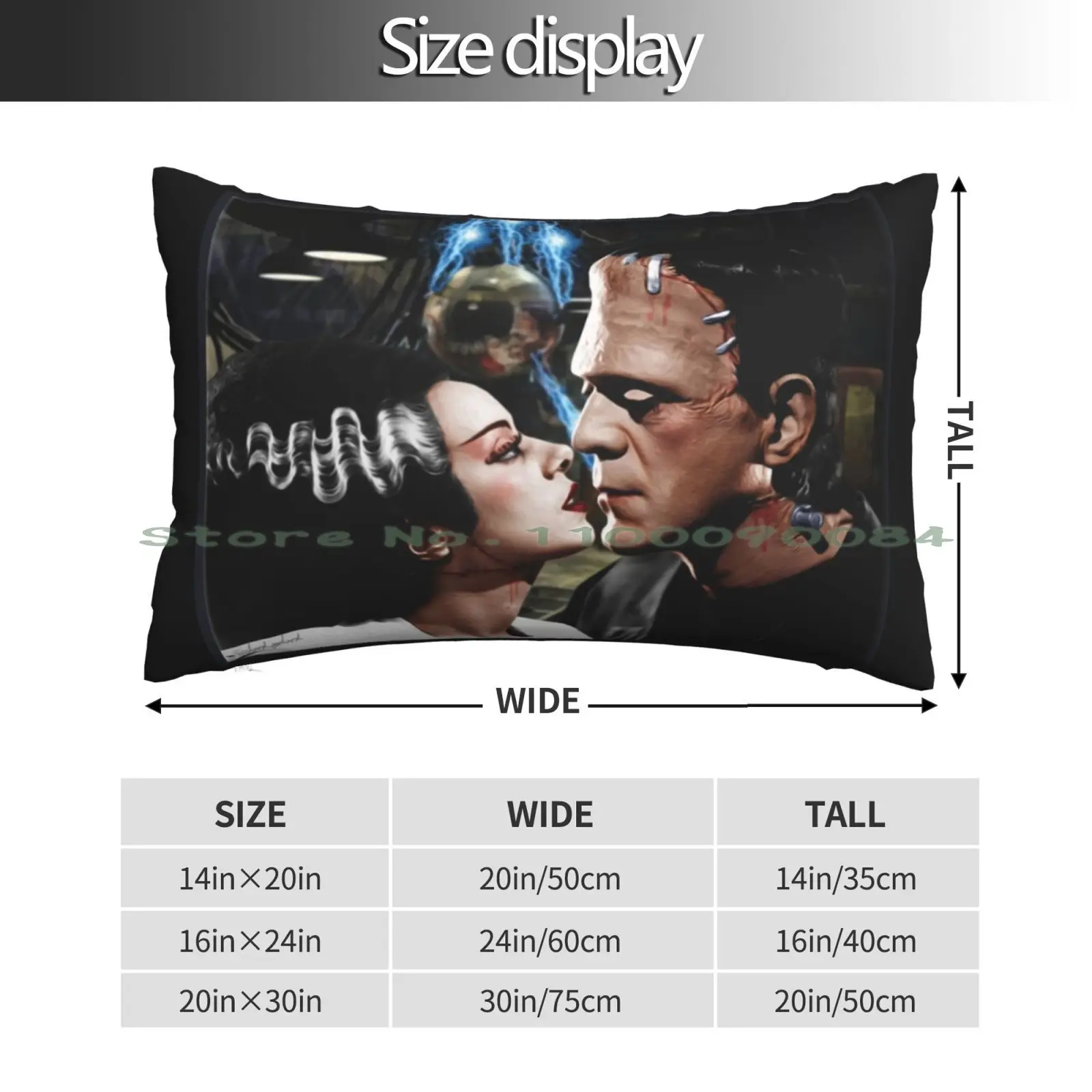 The Monster And His Bride Pillow Case 20x30 50*75 Sofa Bedroom Kidcore Flower Flowers Perks Of Being A Wallflower Flower Market