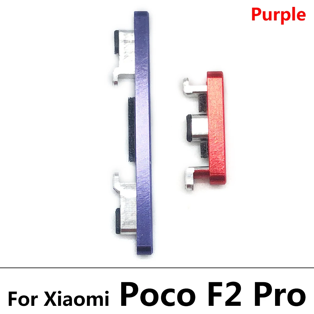 NEW Tested Side Keys Power and Volume Buttons Replacement For Xiaomi Poco M3 F2 X4 Pro 5G X4 GT Volume Button + Power ON / OFF