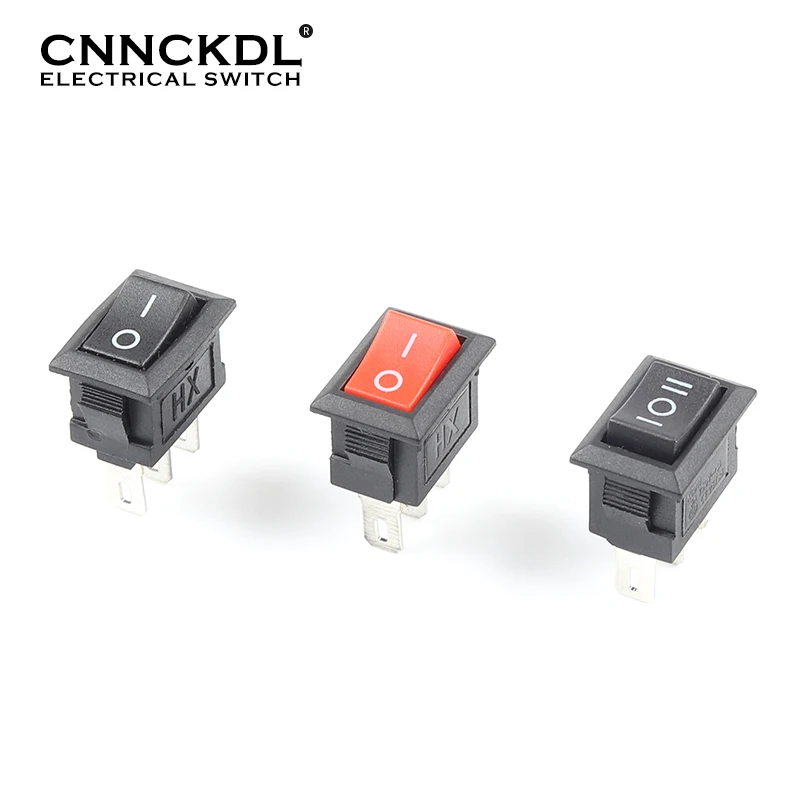 10 Teile/los KCD11 3 Pin 10X15mm Snap-in Push Button Switch 3A/250V Mini SPST 2/3 Position boot Rocker Power Switches