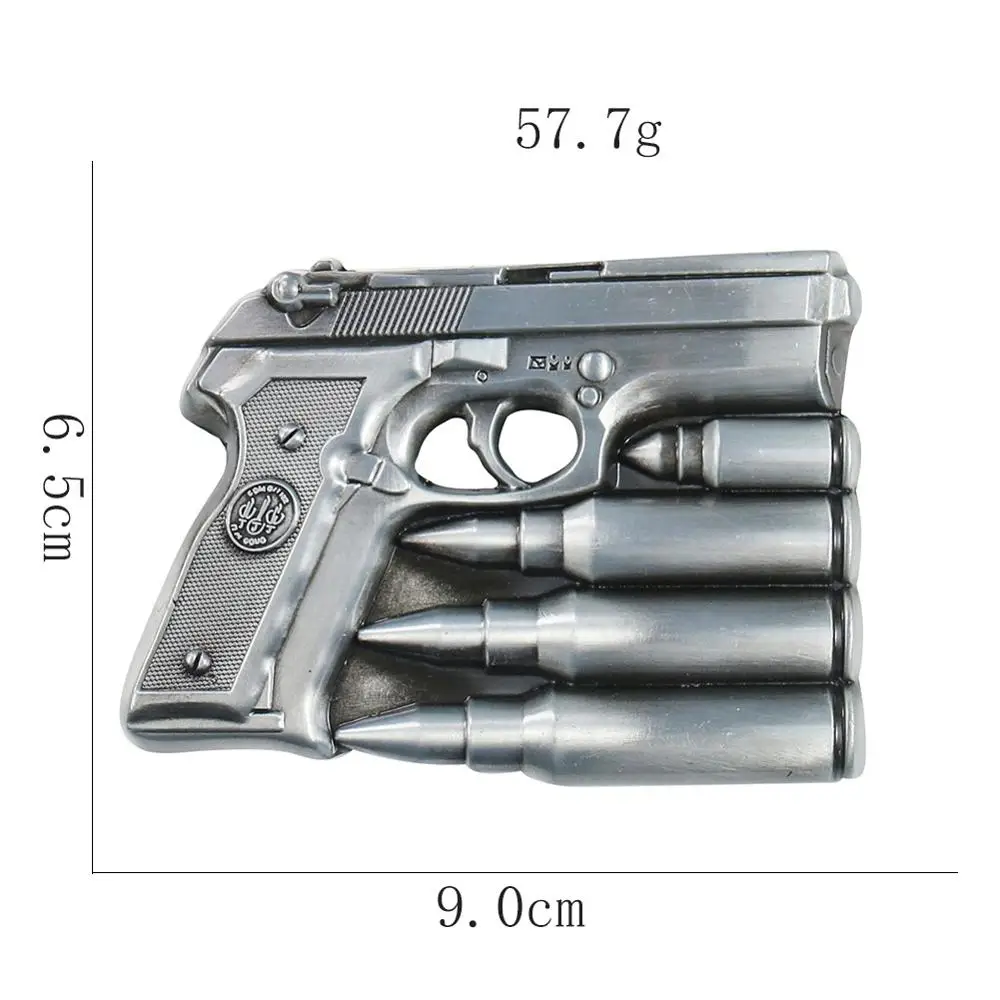 Balas 3D Millitary-Desert Eagle para homens, fivela de cinto de metal, cowboy ocidental, jogo de chacal ocidental, cosplay guerreiro, moda DIY