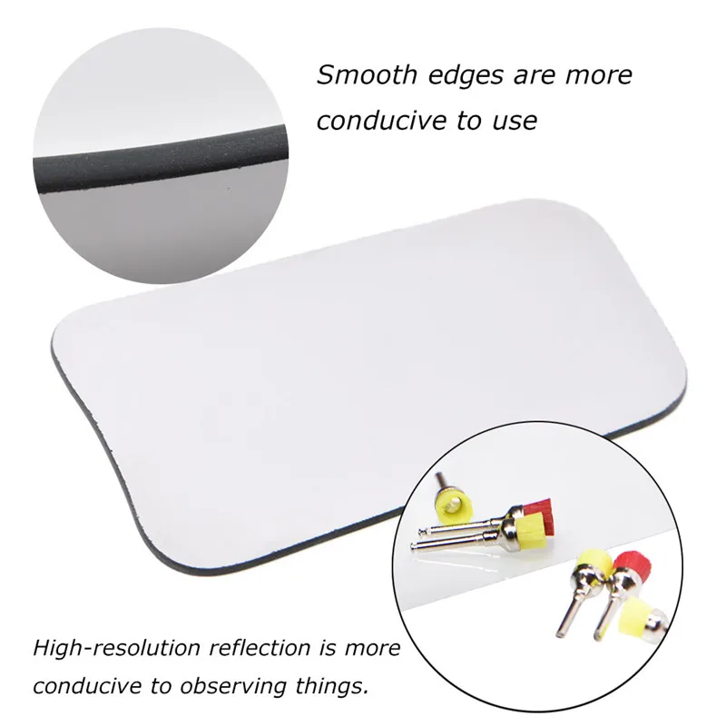 Dental Intraoral Photographic Glass Mirror Rhodium Occlusal 2-Side Reflector Orthodontic Mirrors