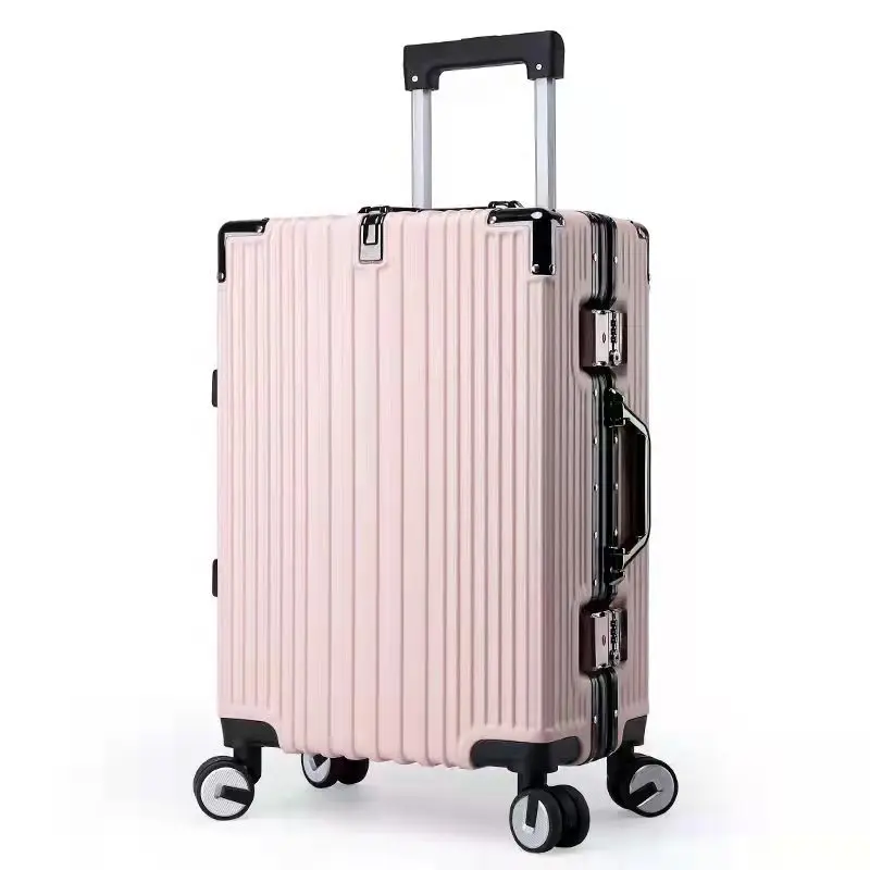 Chất Lượng Cao 20 "22" 24 "26" Khung Nhôm Du Lịch Cao Cấp Vali Cabin Với Tắt Tiếng Bánh Xe TSA khóa Lăn Hành Lý Miễn Phí Vận Chuyển