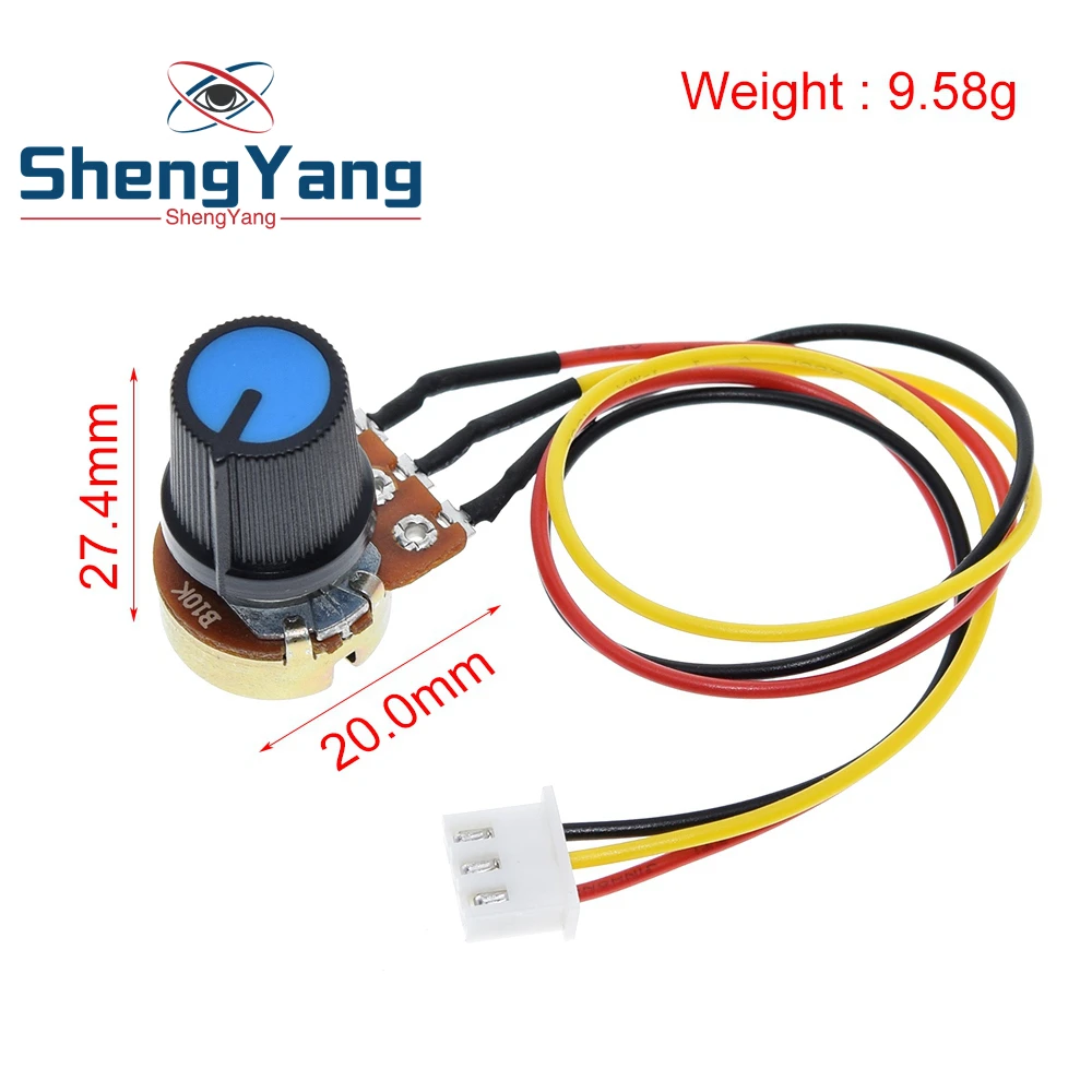 TZT WH148 potentiometer B10K speed control knob control switch XH2.54 3P linear control handle