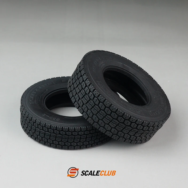 Scaleclub-1/14 Pneus de Simulação de Caminhão, Adequado para Modelos LESU FH16R620 R470 770S 1851 3363 3348 TGX FH16 e DIY