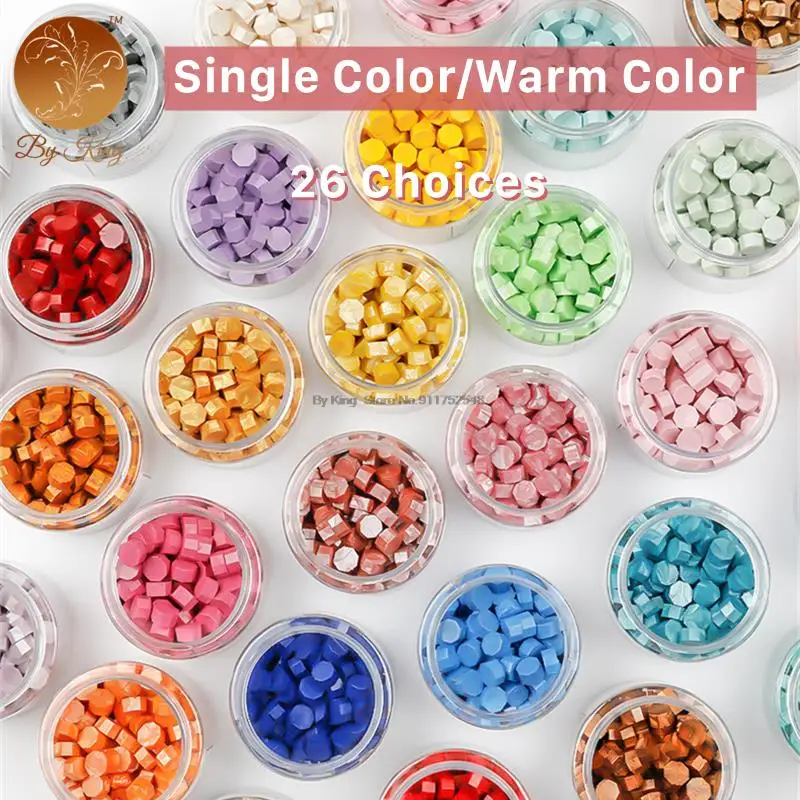 180pcs Single Color Sealing Wax Seal Beans Warm Color DIY Envelope Wedding Wax Seal Birthday Invitation Sealing Wax With Bottle