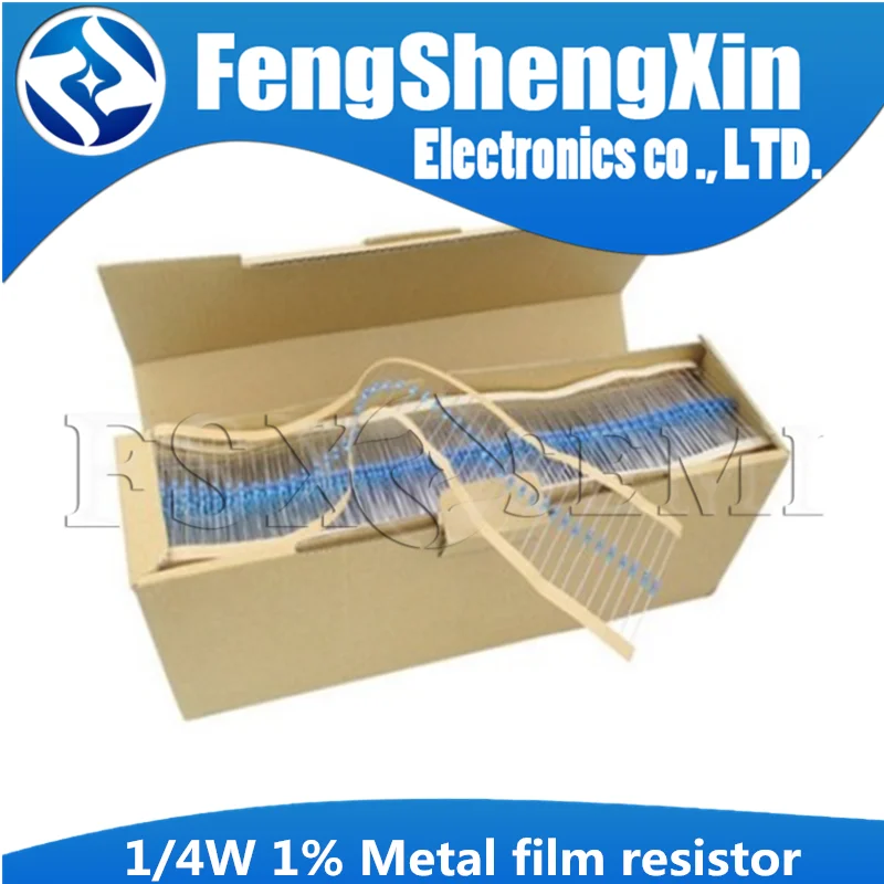 Imagem -04 - Filme de Metal Resistor 1r1m 100r 220r 330r 1k 1.5k 2.2k 3.3k 4.7k 47 22 10k k k 100k 100 220 330 1k5 2k2 3k3 4k7 5000 Peças Lote 4w