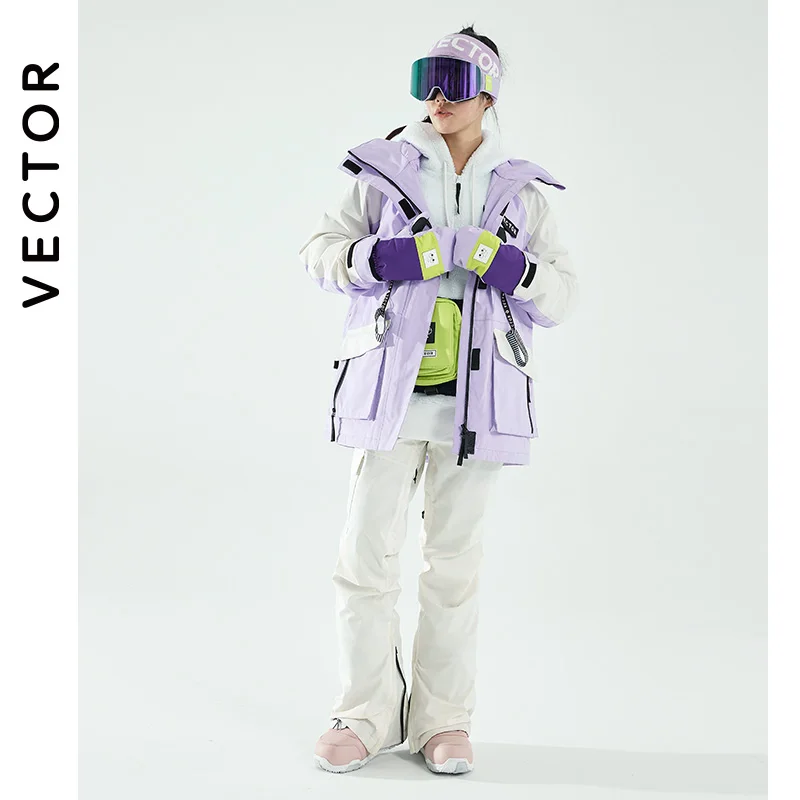 VECTOR -30 Degrees Ski Suit Women Winter Women Jackets Warm Waterproof Women Jackets Outdoor Ski Bike Camping VECTOR Brand