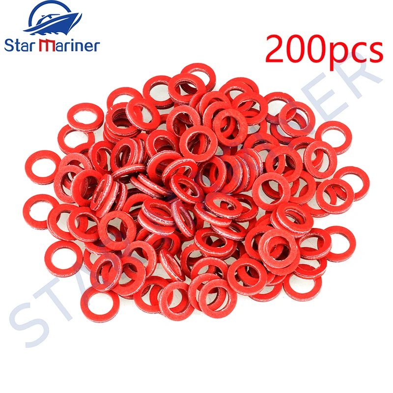 200pcs Red Seal Gasket Lower Casing 332-60006-0 For Yamaha Outboard Motor YMH 332-60006 332-60006-00 Boat Engine Parts