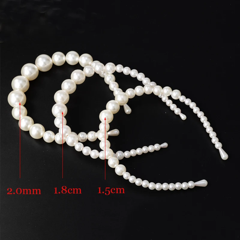 New Arrival Trend Fashion Luxury Big Pearl Headband for Women Hair Band Girls Hairbands Party Pearl Girls Hair Accessories