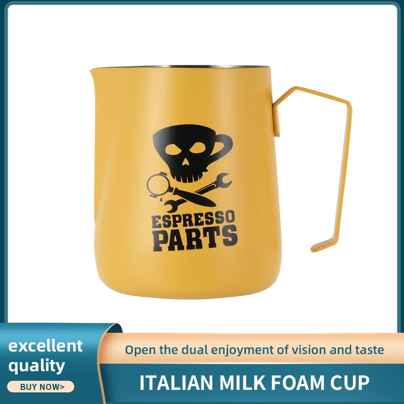 

ESPRESSO PARTS Coffee Cup 304 Milk Jug Frothing Pitcher Pull Flower Cup Milk Cappuccino Barista Equipment Customizable Logo