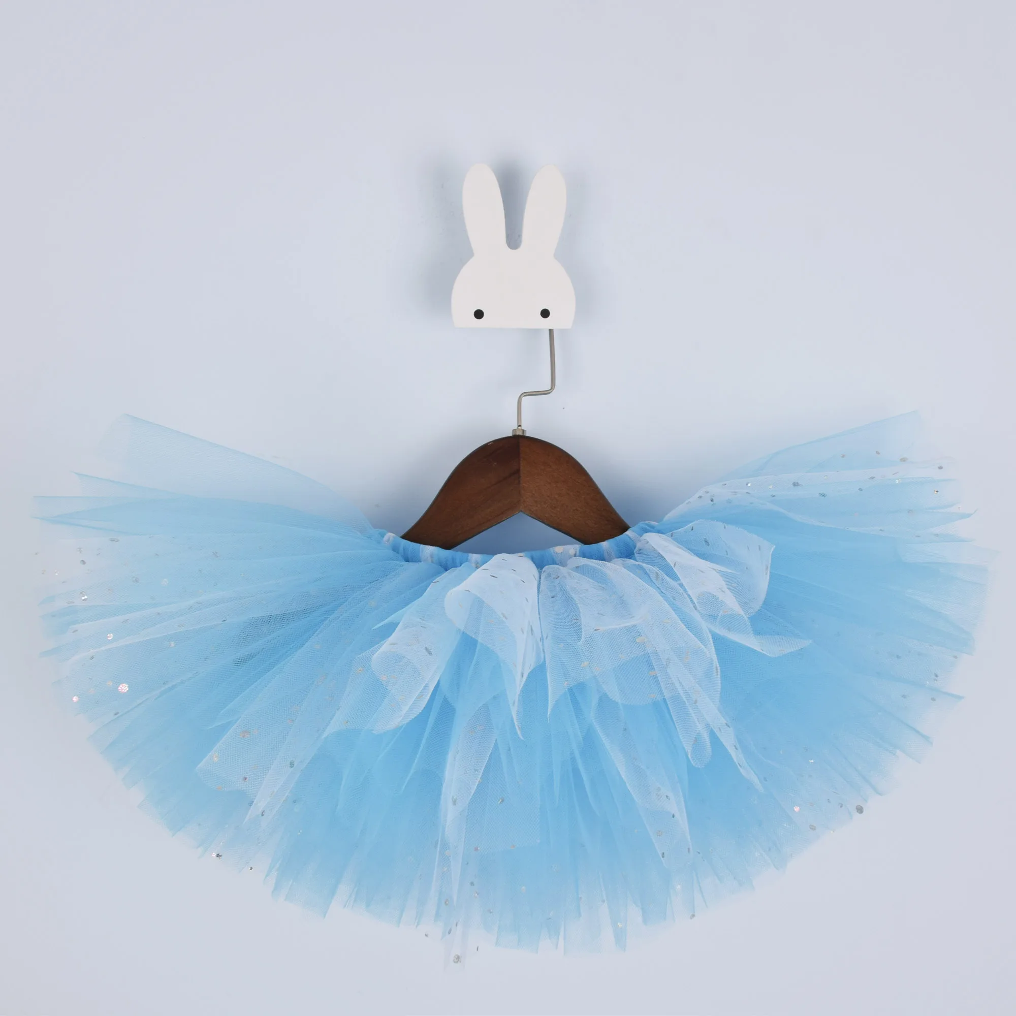 Blue White Baby tutu Skirt Girl Birthday Party Glitter Tutus Kids Fluffy Tulle Costume Newborn Toddler Photo Props 0-5T 6T